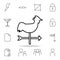 weathervane rooster icon. Detailed set of simple icons. Premium graphic design. One of the collection icons for websites, web