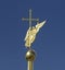 Weathervane on the spire of the Peter and Paul Cathedral in the form of an angel.