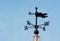 Weathervane wind direction decoration