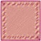 Weave lacy napkin with decorative frame in violet,orange colors