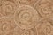 Weave rattan texture background, arranging layers of tradition woven round tray, texture background