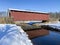 Weaver\\\'s Mill Covered Bridge on a nice winter day in Lancaster County, Pennsylvania