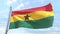 Weaving flag of the country Ghana