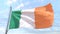 Weaving flag of the country Ireland