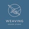 Weaving vector logo design