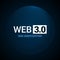 Web 3 world technology digital background. Web3 planet future internet new version blockchain metaverse.