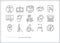 Web accessibility icon set for assistive technology