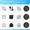 Web analytics icons set