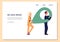 Web banner announcing company or office moving, flat vector illustration.