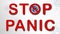 Web banner for campaigning against panic for viral diseases and quarantine, the concept of calm and human health