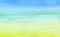 Web banner light blue to warm yellow abstract sea and beach gradient painted in watercolor on clean white background