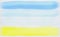 Web banner light blue to warm yellow abstract sea and beach gradient painted in watercolor on clean white background
