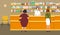 Web banner of a pharmacist. Young woman at the workplace in a pharmacy