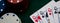 web banner poker game table, four queens