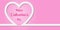 Web banner for Valentine`s Day. Top view on composition with lollipop, gift box, case for ring, candles and confetti. Candy in the