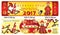 Web banners for Chinese New Year of the Rooster 2017