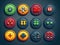 Web buttons casual game style
