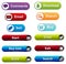 Web buttons vectors