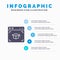 Web, Cap, Education, Graduation Solid Icon Infographics 5 Steps Presentation Background