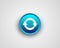 Web circular reloading icon repeat loop sign recycle play again button