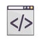 Web coding icon