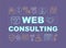 Web consulting word concepts banner