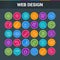 Web Design colorful icon set