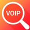 Web Design Concept: Magnifying Optical Glass With Words Voip