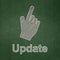 Web design concept: Mouse Cursor and Update on