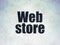 Web design concept: Web Store on Digital Data Paper background