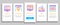 Web Design Development Onboarding Elements Icons Set Vector