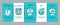 Web Design Development Onboarding Elements Icons Set Vector