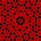 Web design. Red black hexagon pattern background. Modern flat digitally rendered graphic. Abstract geometric shape. Unique style.