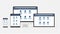 Web Design. Website template for monitor, laptop, tablet, phone. Elements for mobile and web applications. User Interface UI and