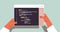 Web developer hands using tablet pc creating program code development of software and programming