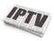 Web development concept: IPTV on Newspaper background