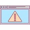 Web error alert icon caution exclamation mark