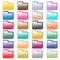 Web folder icons assorted colors