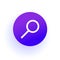 Web icon Magnifier. Purple gradient. Search sign.