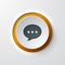 Web icon push-button chat speech bubble