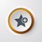 Web icon push button star favorite