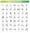 web icons collection - nuts and berries. Vector symbols