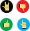Web icons yes and no