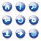 Web Internet Blue Vector Button Icon Set