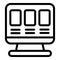 Web jobs icon, outline style