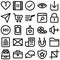Web and Mobile Material Bold Isolated Vector Icons Set every single can be easily modified or edited