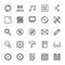 Web and Mobile UI Line Vector Icons 12