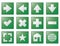 Web navigation buttons green