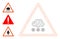 Web Network Snow Warning Vector Icon and Bonus Icons