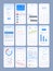 Web pages design. App online templates with user ui kit various modern symbols icons navigation frames search bar